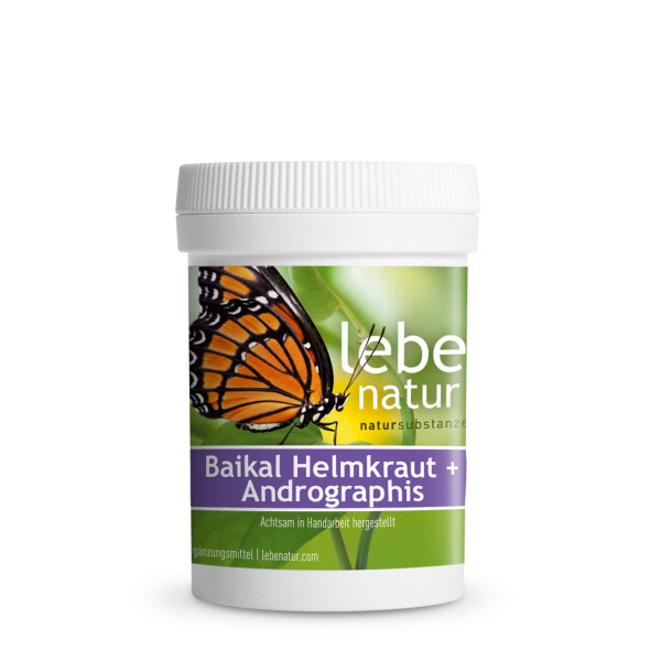 Baikal Helmkraut mit Andrographis lebe natur® 90 Kapseln